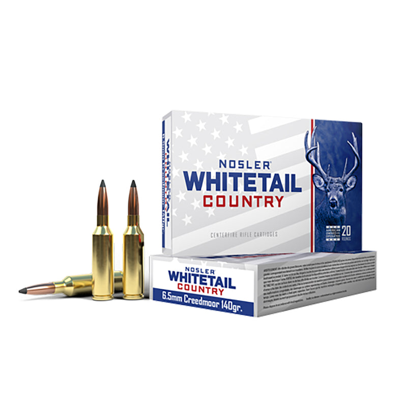 Nosler Whitetail Ammo 6.5 CM 140GR Sb Sp Centrefire Ammo - 20 Rounds