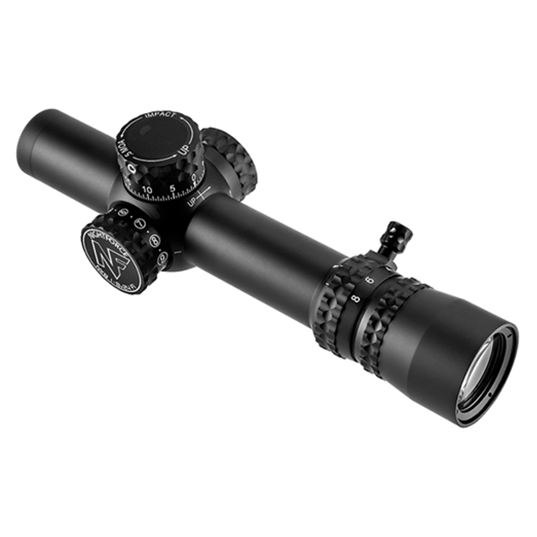 Nightforce NX8 - 1-8x24MM - ZeroStop - .2 Mil-Radian - DigIllum - PTL - FC-MIL
