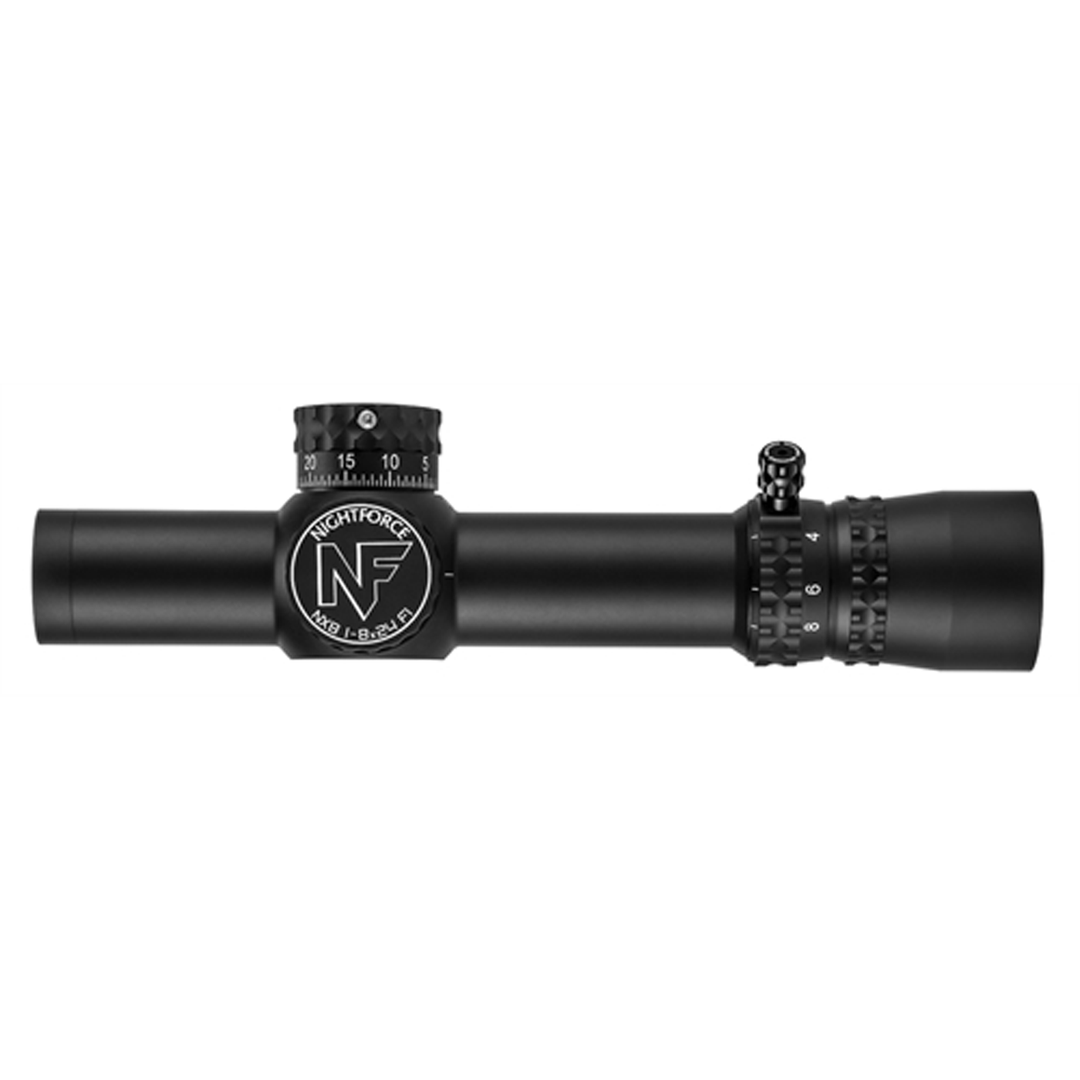 Nightforce NX8 - 1-8x24MM - ZeroStop - .2 Mil-Radian - DigIllum - PTL - FC-MIL