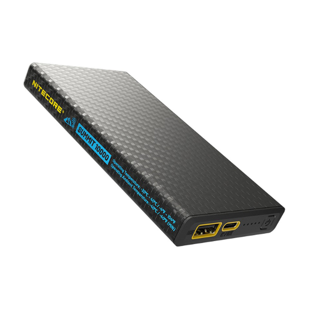 Nitecore Carbon Power Bank - Low Temp Resistant - 10,000mAh