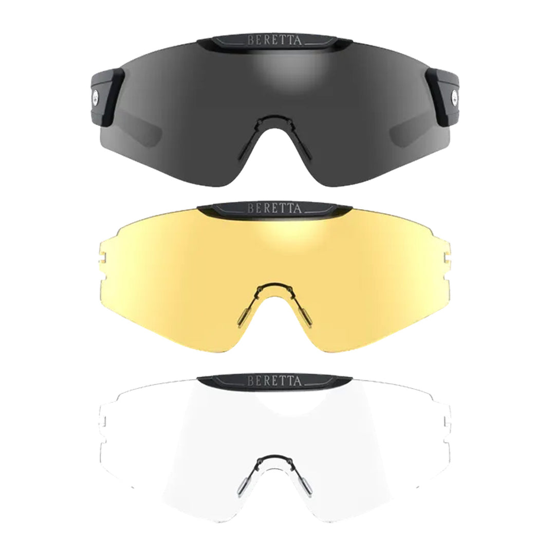 Beretta Mask Shooting Glasses Smoke, Neutral and Yellow