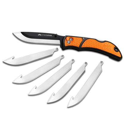 Outdoor Edge Razor-Lite Edc Orange Replaceable Blade Knife + 5 Spare Blades