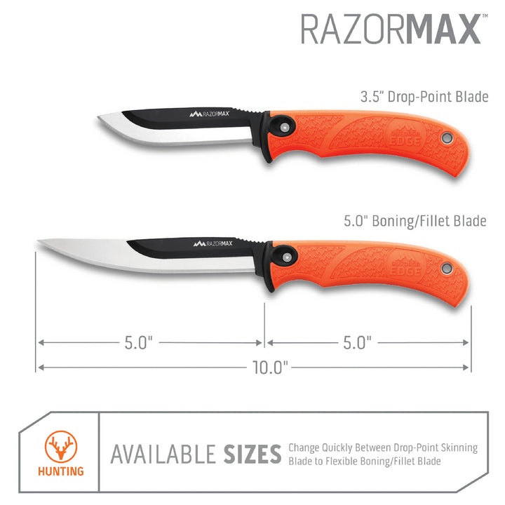 Outdoor Edge Razormax Orange + 6 spare blades