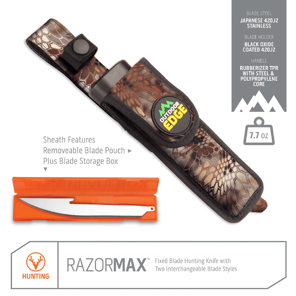 Outdoor Edge Razormax Orange + 6 spare blades
