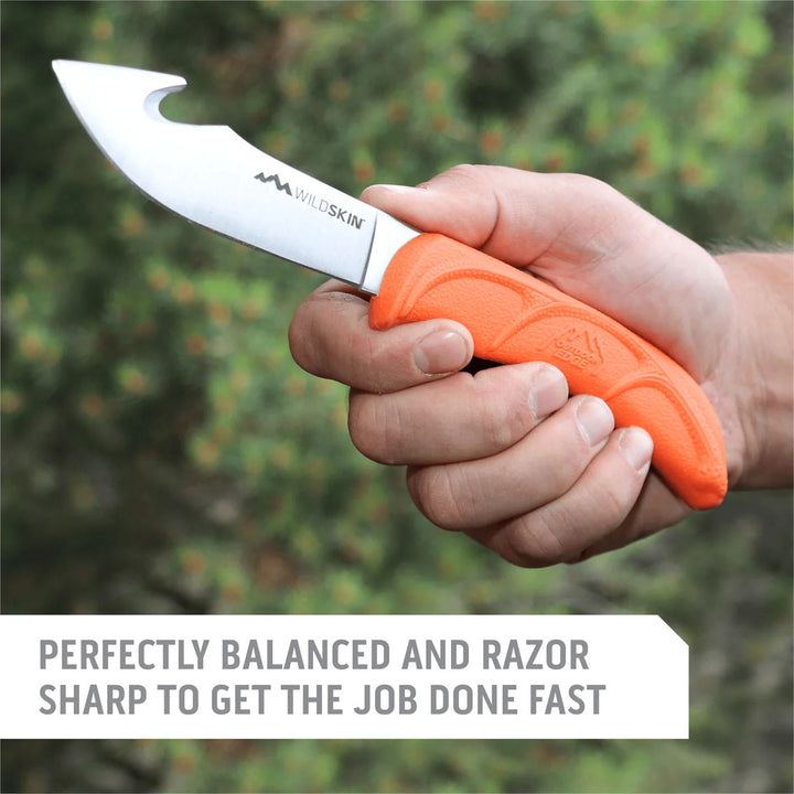 Outdoor Edge Wild-Skin Knife with Gut Hook
