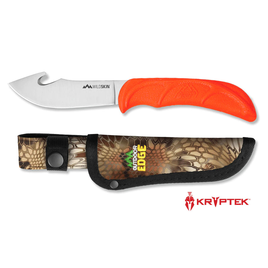 Outdoor Edge Wild-Skin Knife with Gut Hook