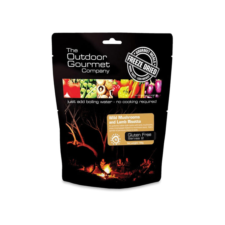 Outdoor Gourmet Wild Mushroom & Lamb Risotto