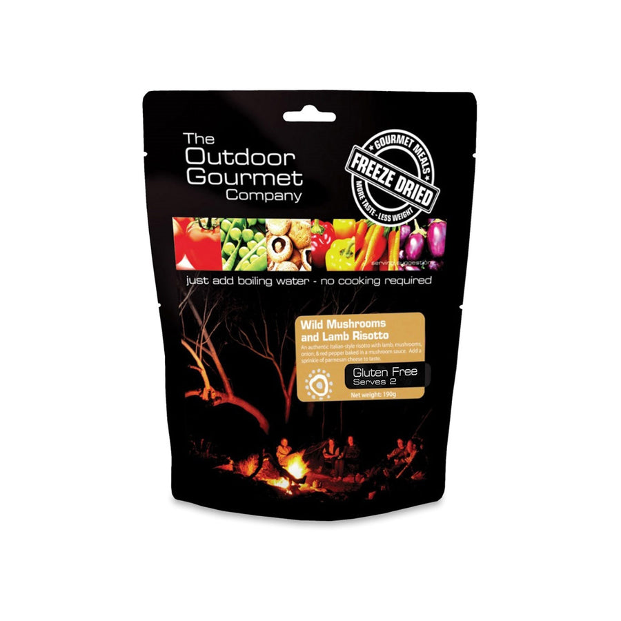 Outdoor Gourmet Wild Mushroom & Lamb Risotto