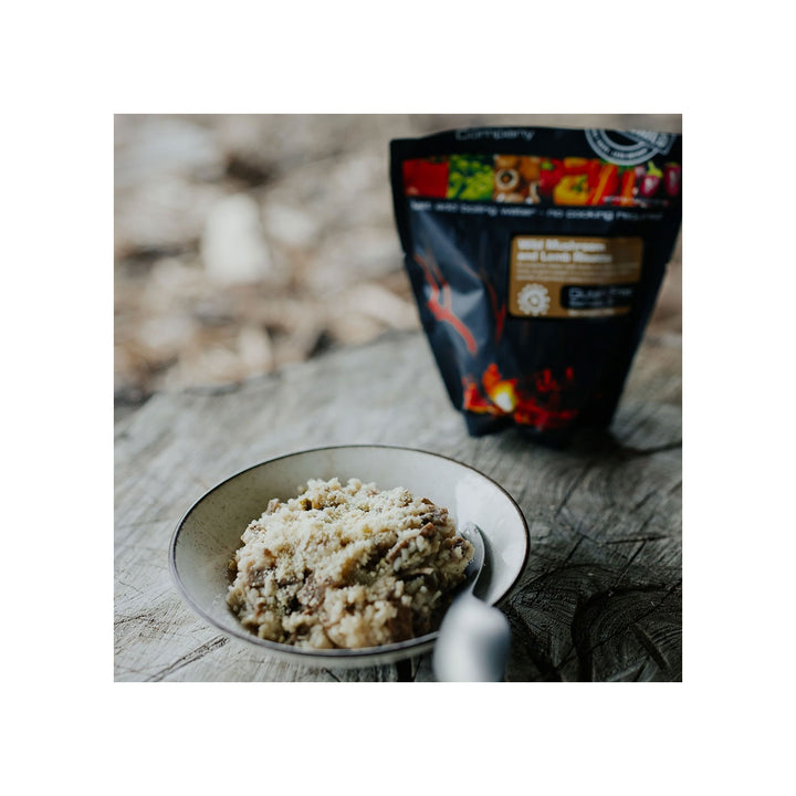 Outdoor Gourmet Wild Mushroom & Lamb Risotto