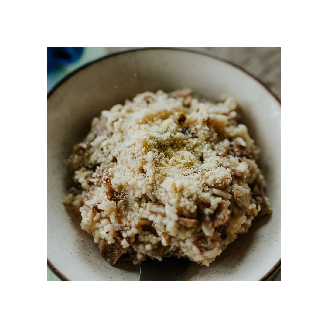 Outdoor Gourmet Wild Mushroom & Lamb Risotto