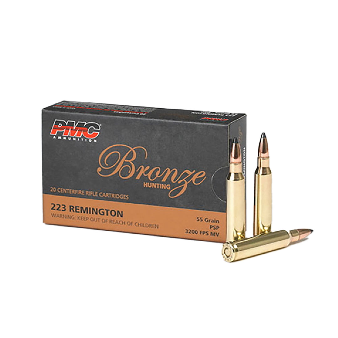 PMC Bronze Line 55 Grain .223 Centrefire Ammo - 20 Rounds