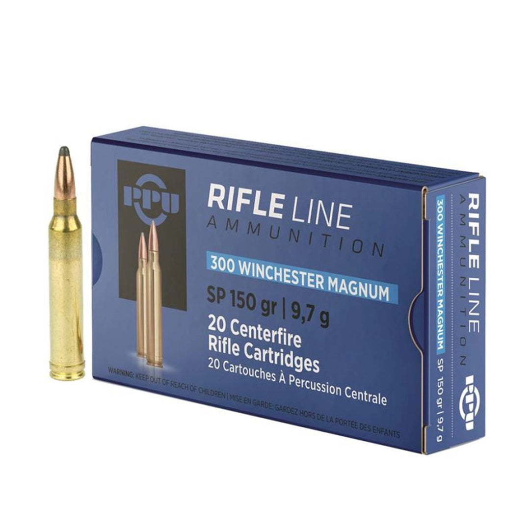 PPU .300 Win Mag 150gr Soft Point - 20 Rounds