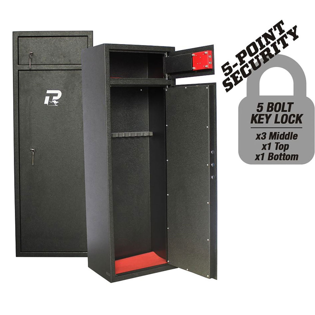 Pro-Tactical Hunter 10 Gun Safe Key Lock with Top Locker