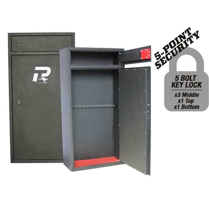 Pro-Tactical Hunter 14 Gun Safe Key Lock with Top Locker