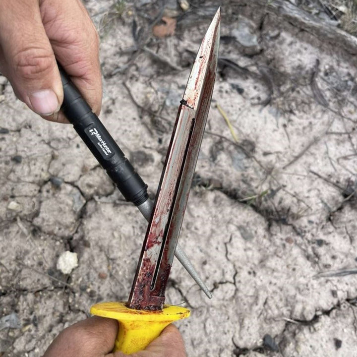 Pro-Tactical Paracord Knife Sharpener & Flint Tool - Yellow