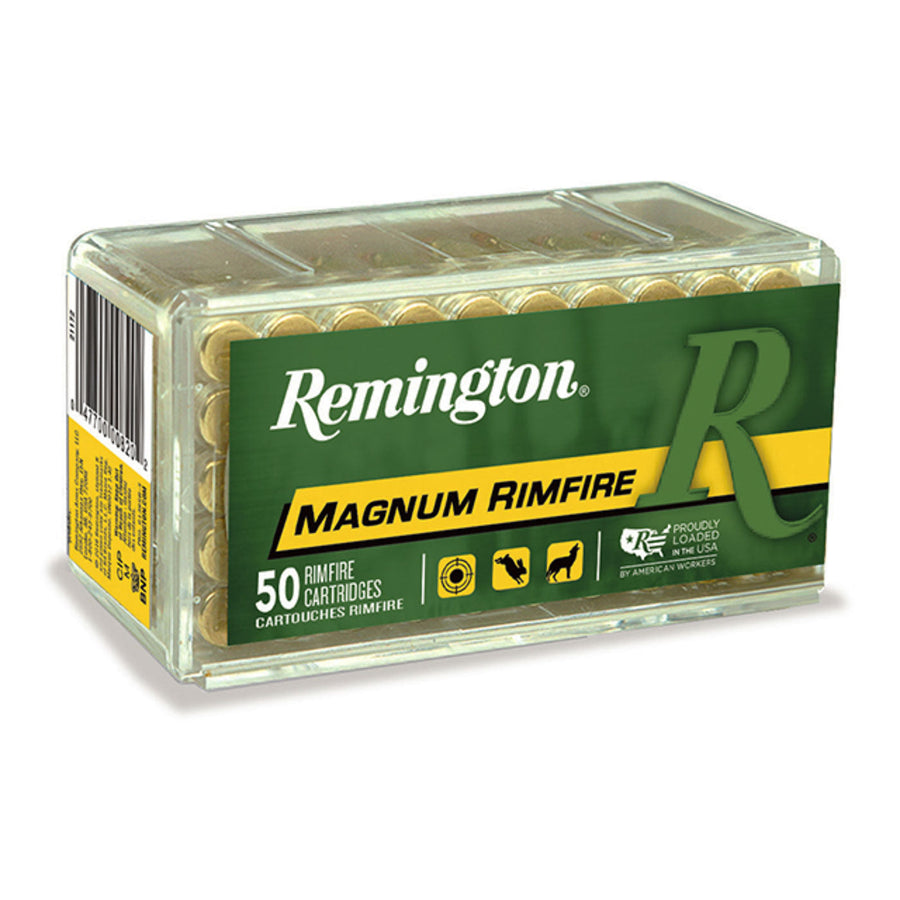 Remington JHP 22 WMR 40 Grain - 1910 FPS - Jacketed Hollow Point - Rimfire Ammo - 50 Rounds .22 WMR