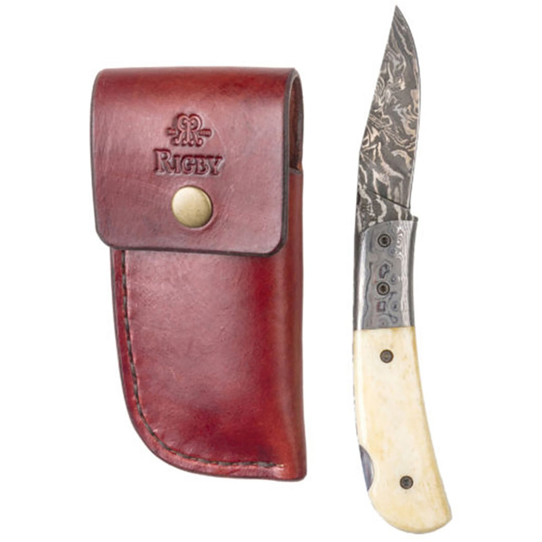 Rigby Folding Pocket Knife (Damascus Steel)