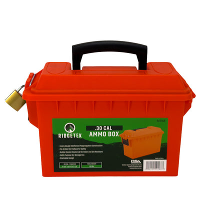 Ridgetek .30 Cal Ammo Box with Padlock