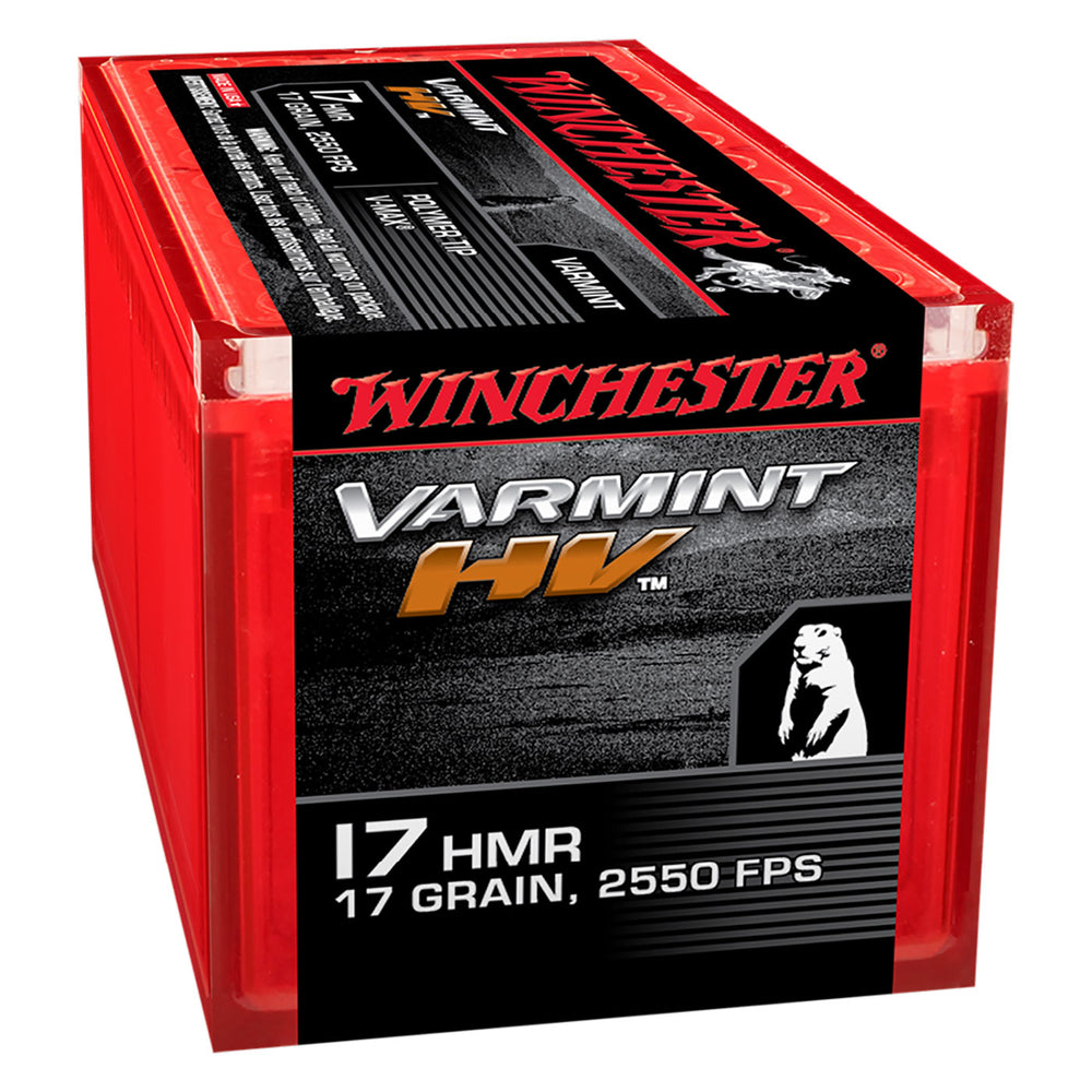 Winchester Varmint HV 17HMR 17gr Ammo - 50 Rounds .17 HMR