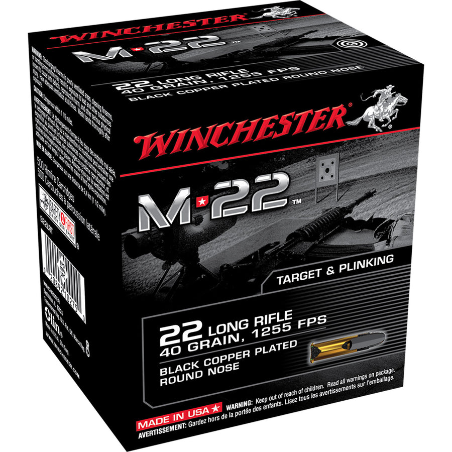 Winchester M22 22lr 40gr Ammo - 500 Rounds .22 LR