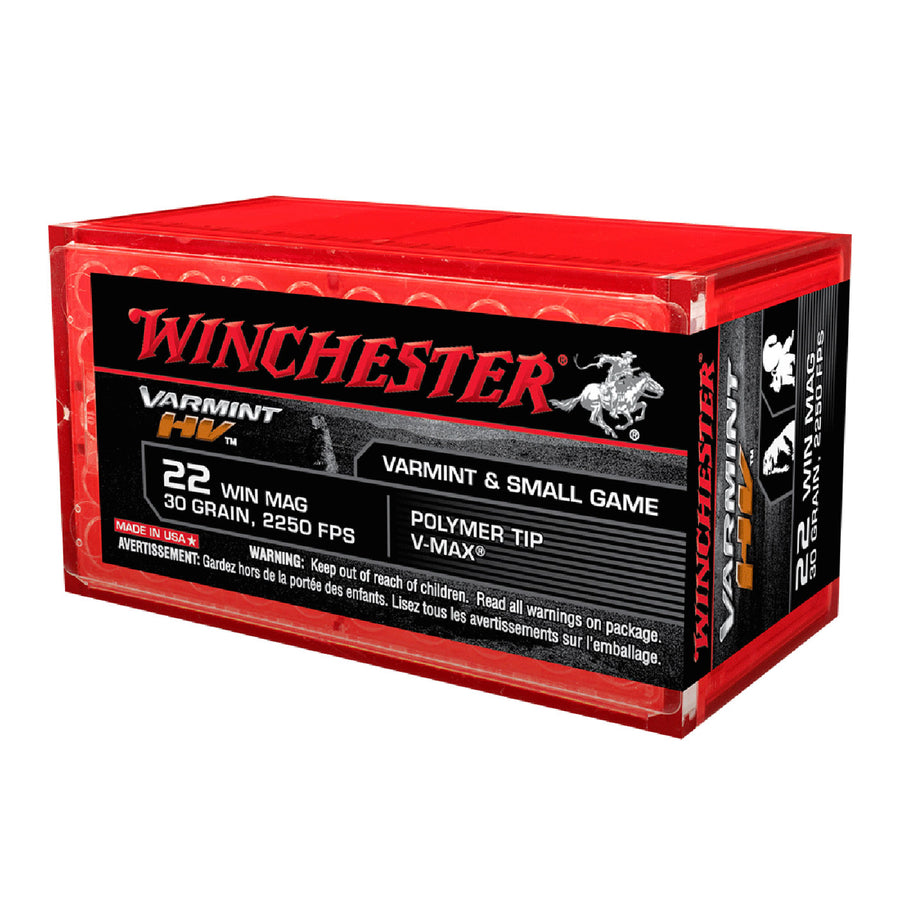 Winchester Varmint HV 22WM Rimfire Ammo - 50 Rounds