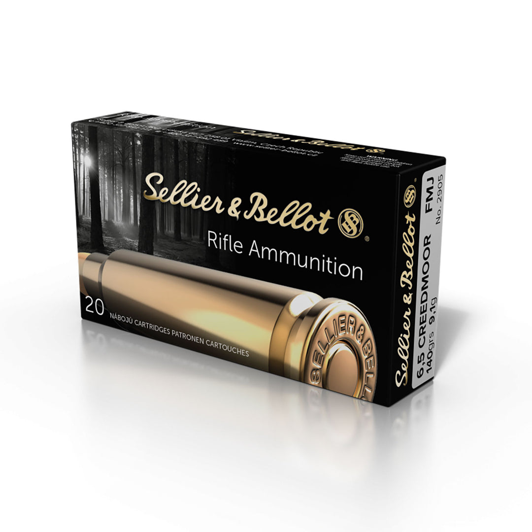 Sellier and Bellot 6.5 CM 140gr FMJBT Centrefire Ammo - 20 Rounds