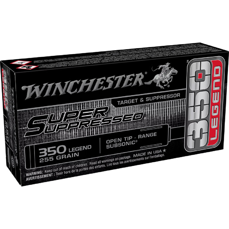 Winchester Super Suppressed 350 Legend 255gr OT Centre Fire Ammo - 20 Rounds