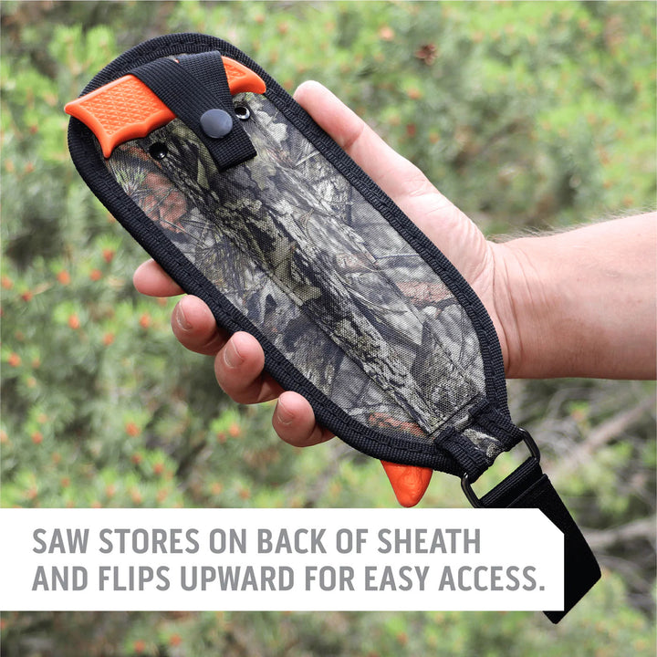 Outdoor Edge Wildguide 3 Piece Caping Knife/Gut-Hook Skinner/T-Handle Wood Bone Saw