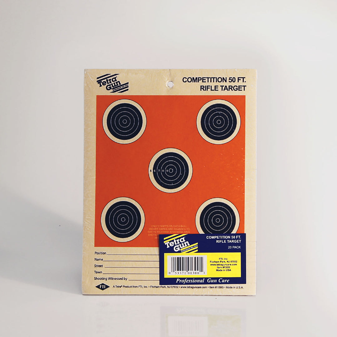 Tetra Paper Target Competition 50ft Rifle Target