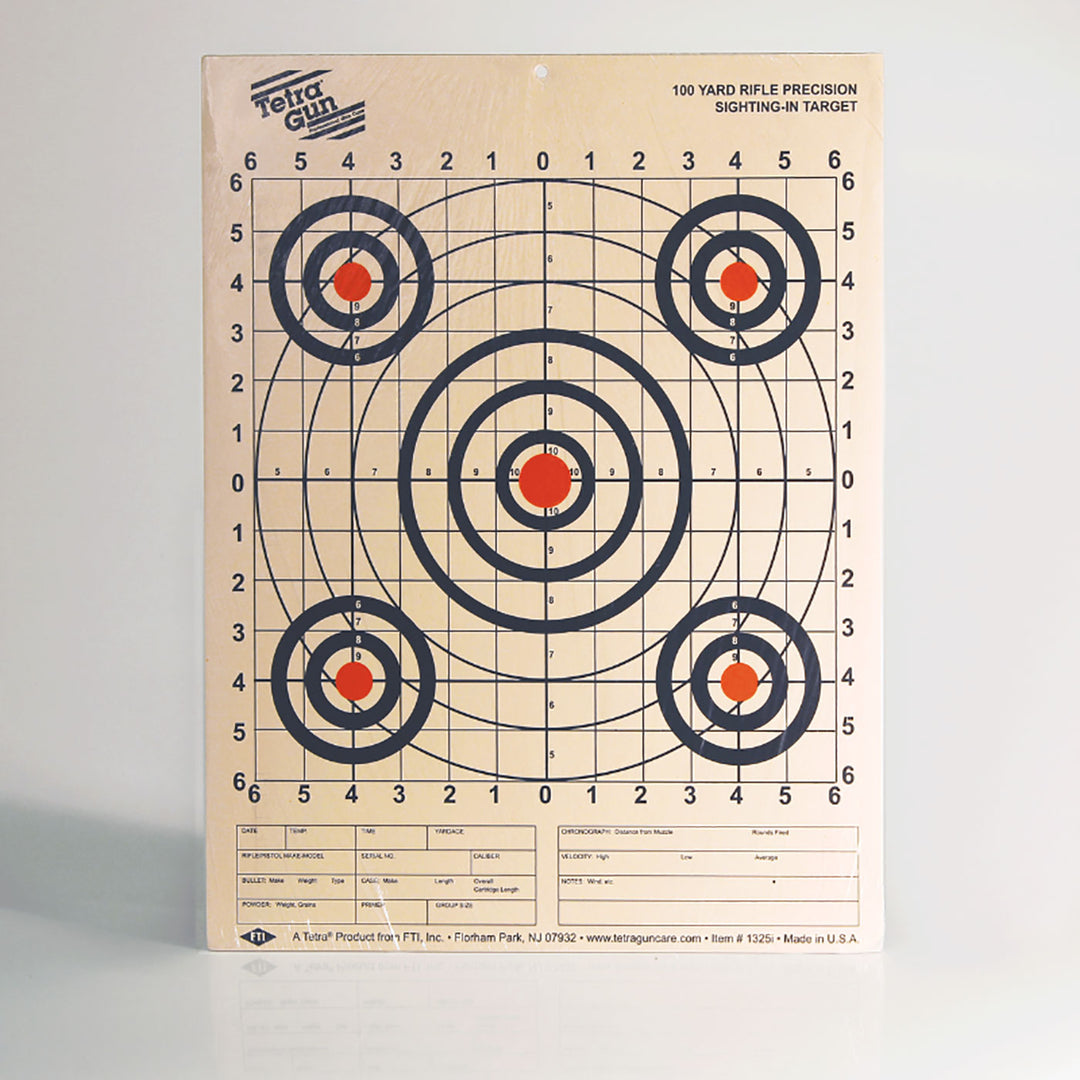 Tetra Paper Target 100yd Rifle Precision Sighting Target