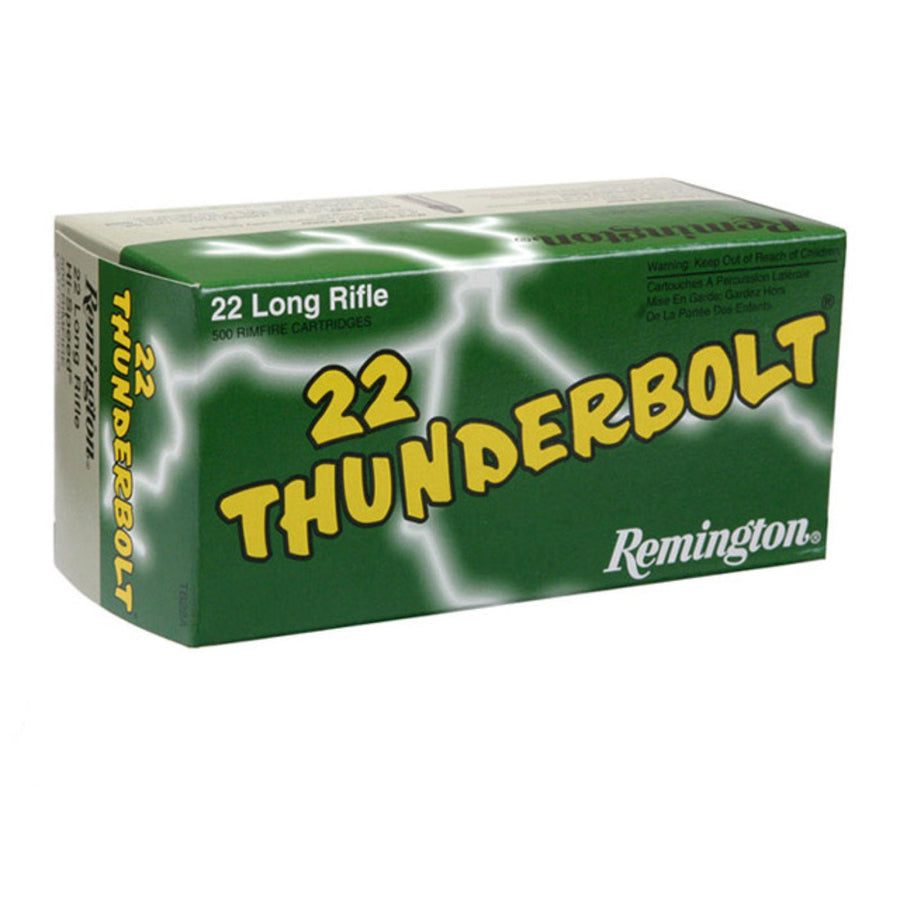 Remington Thunderbolt 22 LR 40 Grain - 1255 FPS - Round Nose - Rimfire Ammo - 50 Rounds .22 LR