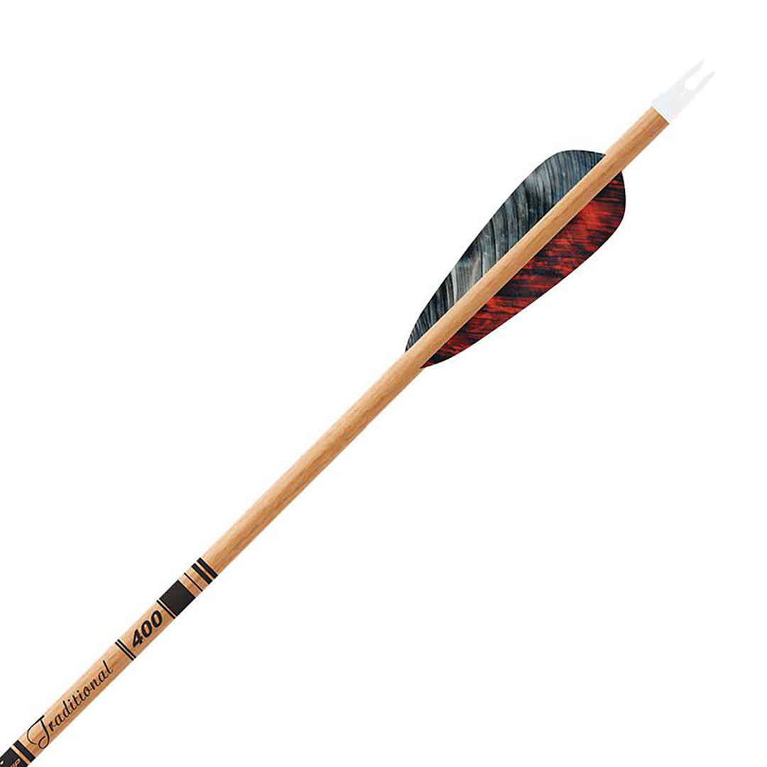 Gold Tip Traditional Fletched Arrows - 6pk