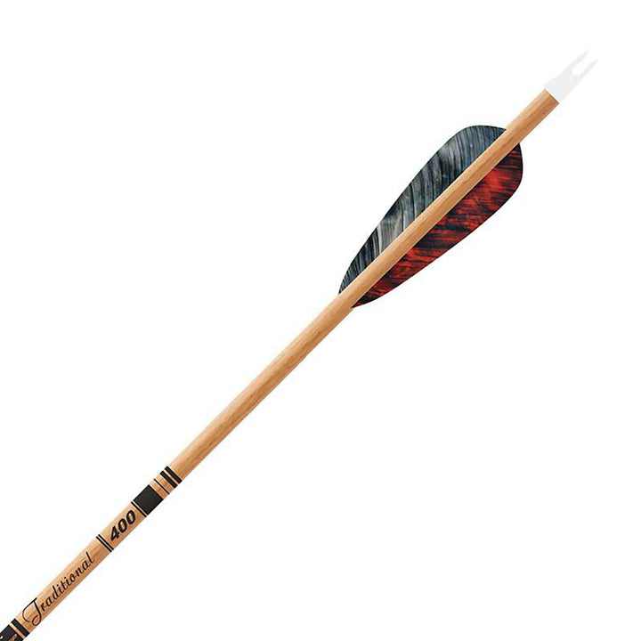 Gold Tip Traditional Fletched Arrows - 6pk