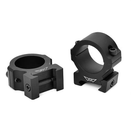 Warne Vapor Horizontal Matte Rings - 1 Inch Medium