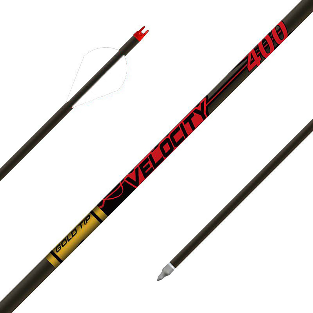 Gold Tip Velocity Arrow Bare Shafts - 12pk