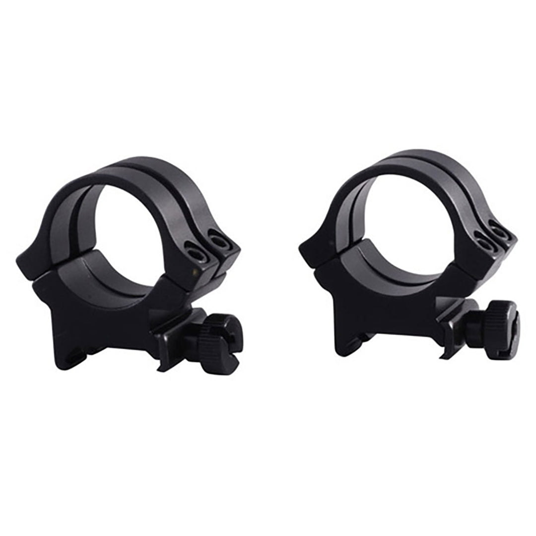 WEAVER RINGS QUAD LOCK 1" HIGH MATTE Black