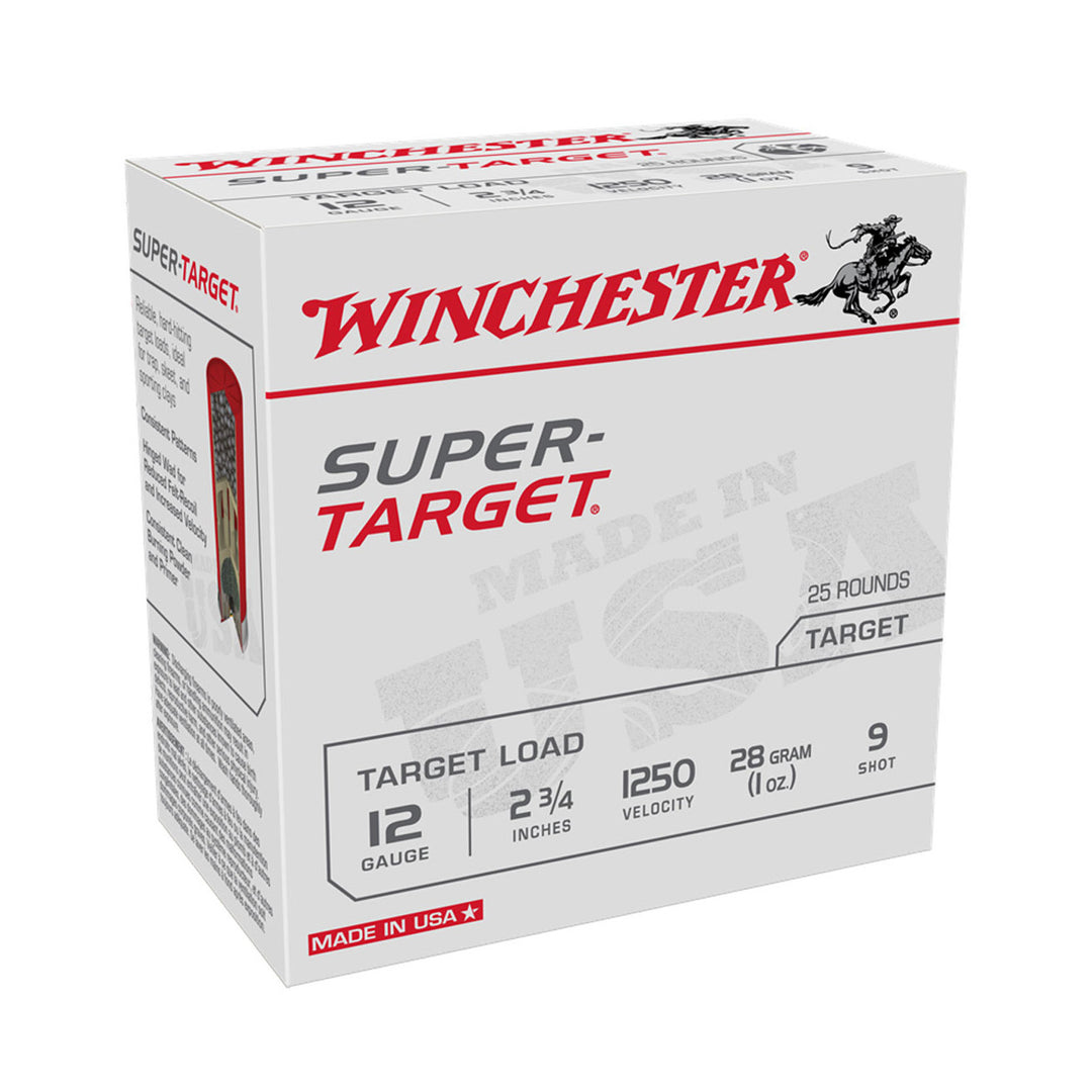 Winchester Super Target 12G 1250fps - Size 9 2-3/4in 28gm Shotshell - Slab