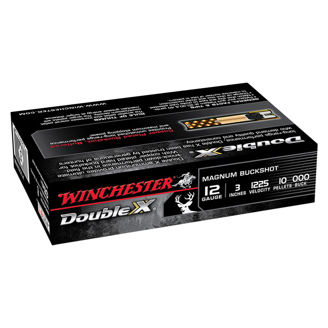 Winchester Buckshot 12G Shot shell Ammo - OOO - 3in - 10 pellet - 25 Rounds 12 GAUGE