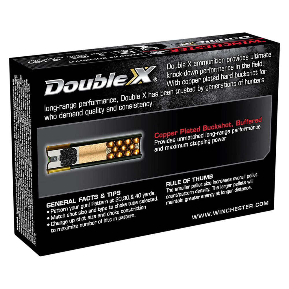Winchester Buckshot 12G Shot shell Ammo - OOO - 3in - 10 pellet - 25 Rounds 12 GAUGE