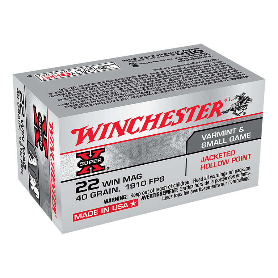Winchester Super X .22WM 40gr Rimfire Ammo - 250 Pack