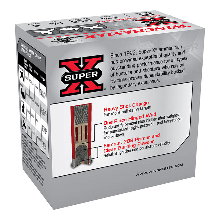 Winchester Super X 12G 6 2-3/4in 32gm Shotshell - 25 Rounds 12 GAUGE