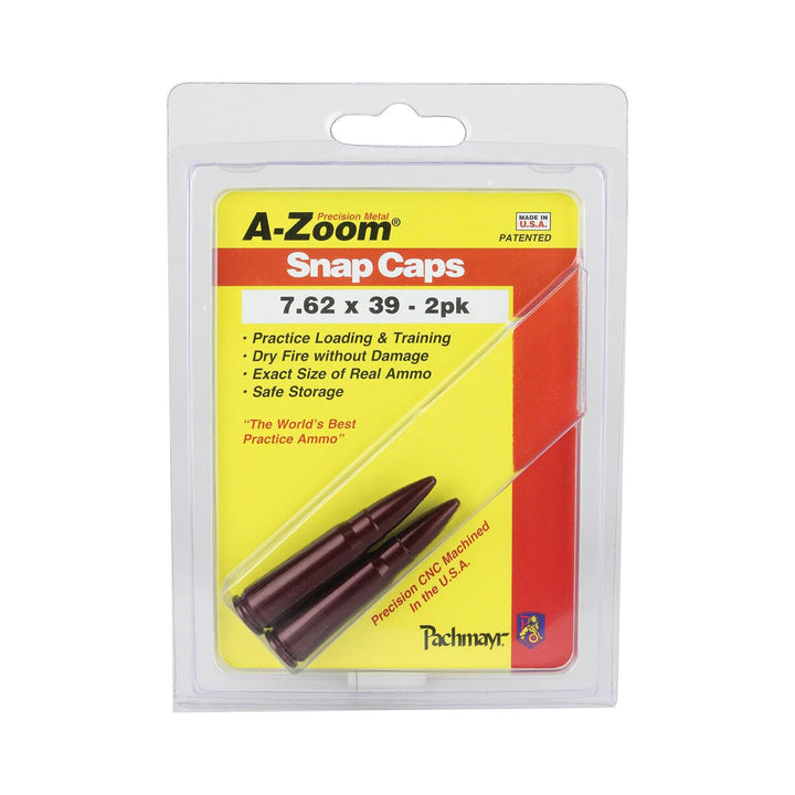 A-Zoom Snap Caps - 2 Pack 7.62X39 Red