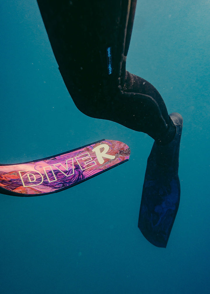 DiveR Spearfishing Blades Carbon Pink Mermaid