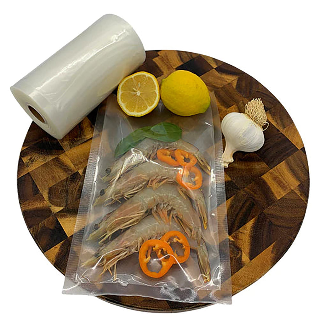 Pac Food Embossed Micro-Channel Vac Bag Roll - 100 Embossed Microns - 220mm Wide - 10m Roll