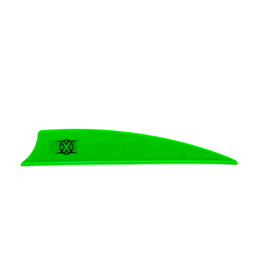Bohning 3inch X Vane Shield Cut - 100 Vanes 3in / Green