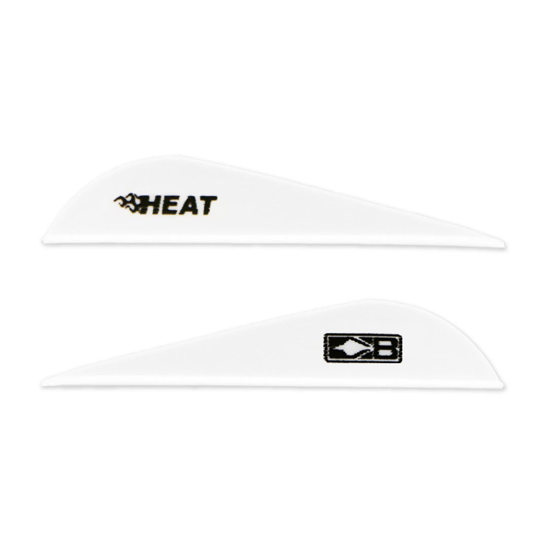 Bohning Heat Low Profile Hunting Vanes 2.5in - 100 Vanes White