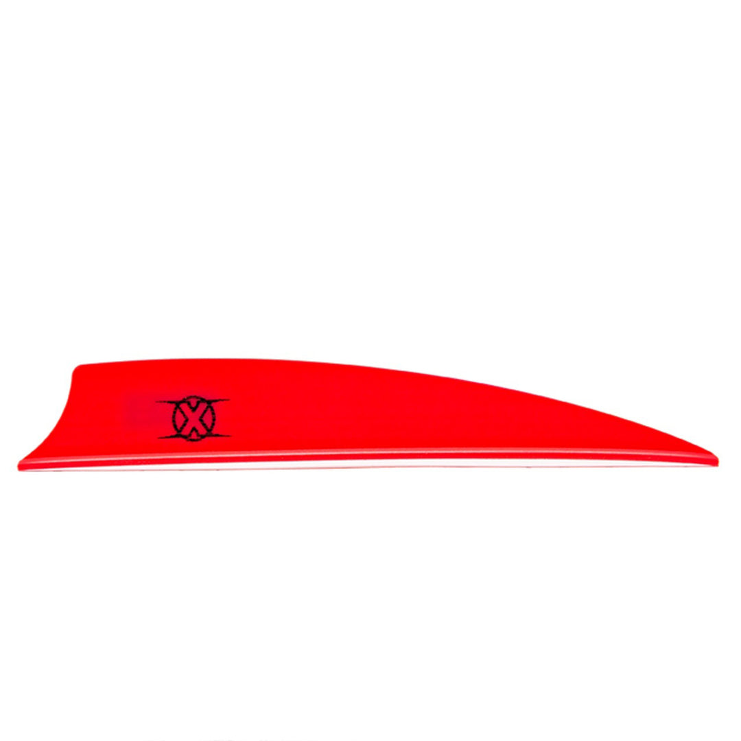 Bohning X-Vanes 3.5in Shield Cut - 100 Vanes Red