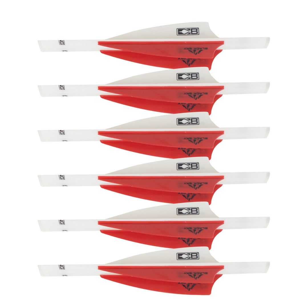 Bohning Black Sky True Fletch 6pk Black