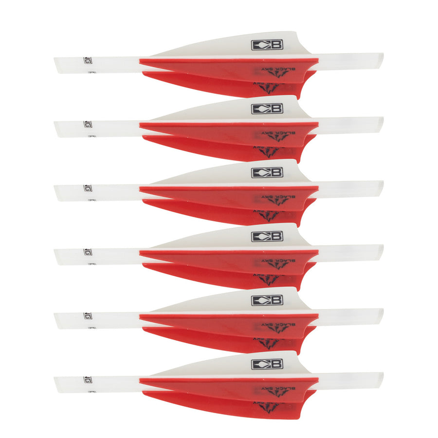 Bohning Black Sky True Fletch 6pk Black