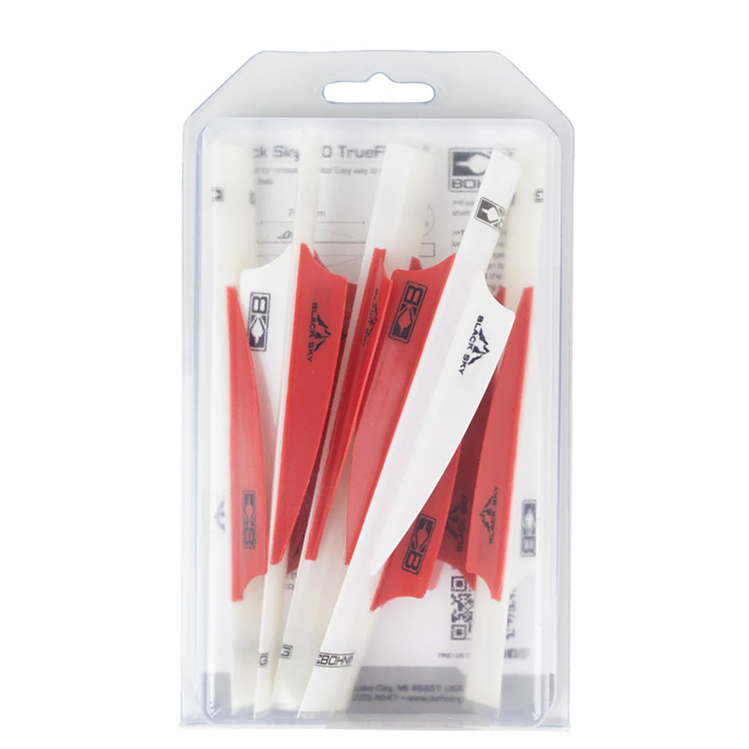 Bohning Black Sky True Fletch 6pk Black